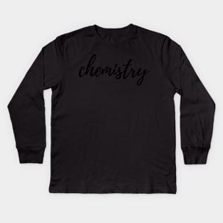 Chemistry Binder Label Kids Long Sleeve T-Shirt